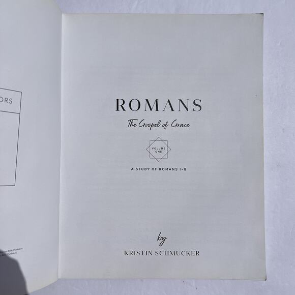 Romans The Gospel of Grace Volume 1 A Bible Study Of Romans 1 To 8 Paperback - Picture 2 of 8